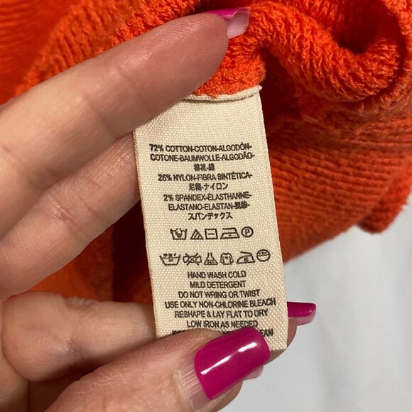 Free People Ottoman Slouchy Orange Oversized Tunic Size S - Picture 4 of 7